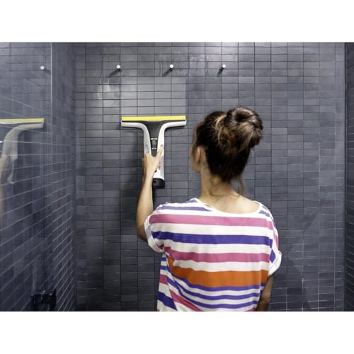 Kärcher Akku-Fenstersauger WV 7 Signature Line, Akkulaufzeit: 100 min, LED-Ladezustandsanzeige, 2 Absaugdüsen, Sprühflasche mit 2 Mikrofaserbezügen, Schmutzkratzer, 20 ml Fensterreiniger-Konzentrat – Bild 9