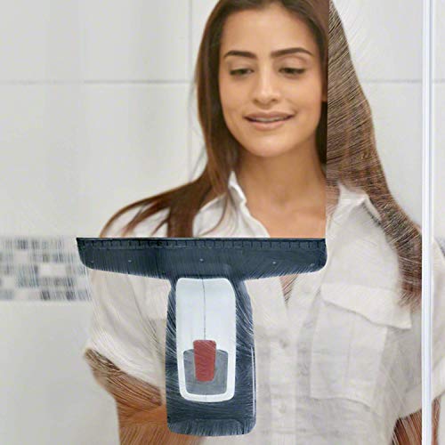 Bosch Home and Garden Akku Fenstersauger GlassVAC (USB Ladegerät, mit Mikrofasertuch, 2 x Aufsatz, 3,6 Volt, 2,0 Ah), Schwarz/Rot/Silber & Bosch F016800574 Kleiner Ersatz-Mikrofaserlappen (2 Stück) – Bild 4
