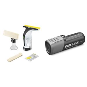 Bundle aus Kärcher Fenstersauger WV 4-4Plus Kärcher Battery Power 4/25 Lithium-Ionen-Akku, Akkukapazität: 2,5 Ah