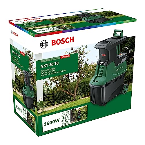 Bosch Turbinenhäcksler AXT 25 TC (2.500 W; geeignet für Holz und harte Gartenabfälle; integrierte Fangbox 53 l; in Karton) – Bild 7