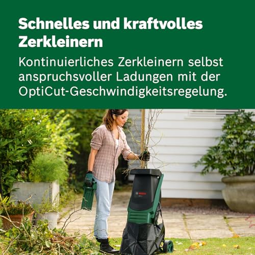 Bosch AXT Rapid 2000 Häcksler (zum leistungsstarken Häckseln von Gartenabfällen; kraftvoller 2000-W-Motor) – Bild 3