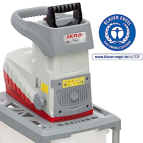 IKRA Elektro Gartenhäcksler ILWH 3000, leise robust wartungsarm, starke 3.000W, Aststärke bis 45mm, Blauer Engel – Bild 2