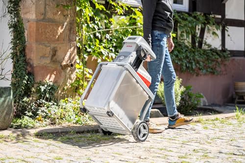 IKRA Elektro Gartenhäcksler ILWH 3000, leise robust wartungsarm, starke 3.000W, Aststärke bis 45mm, Blauer Engel – Bild 20