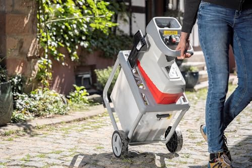 IKRA Elektro Gartenhäcksler ILWH 3000, leise robust wartungsarm, starke 3.000W, Aststärke bis 45mm, Blauer Engel – Bild 21