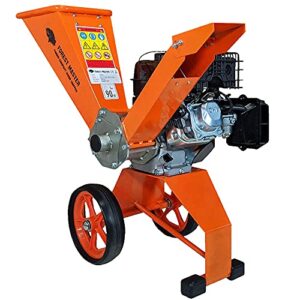 Forest Master Benzin holzhäcksler 6 PS kompakt ausbalanciert, Holzhackmaschine Direktantrieb. Garten-Holzhacker Schneidet bis zu 50 mm Äste
