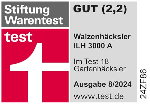 IKRA Elektro Gartenhäcksler Walzenhäcksler ILH 3000 A, starke 3.000W, Aststärke bis 44mm, inkl. Schutzbrille – Bild 12