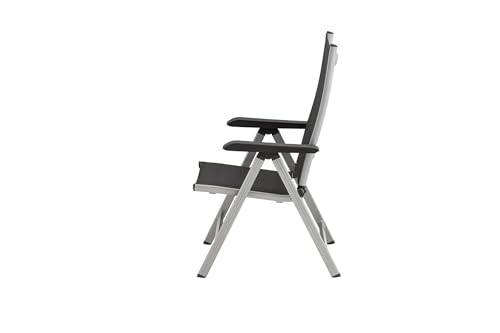 Kettler Basic Plus Advantage Gartenstuhl-Hochlehner verstellbar - einfach zusammenklappbar - praktischer Klappstuhl - Aluminium & robuster Kunststoff - wetterfeste Gartenmöbel – silber/anthrazit – Bild 8