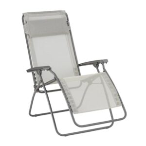 Lafuma Mobilier - Relaxsessel Zero Gravity R Clip - Klappbarer Liegestuhl für Terrasse und Garten - Strapazierfähiges Batyline®-Gewebe - Mehrpositionenliege, Komfortabel, Frankreich - Roggenbeige