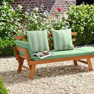 Alternative view of greemotion Multifunktionsbank Velden aus Akazienholz FSC 100 %, mit Kissen