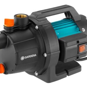 Gardena Gartenpumpe 3000/4 Basic: Bewässerungspumpe mit 3000 l/h Fördermenge, Leistung 600 W, langlebig dank Edelstahlwelle, Regneranschluss möglich (9010-47)