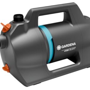 Gardena Gartenpumpe 4100 Silent: Sehr leise, innovative Bewässerungspumpe, Fördermenge 4100 l/h, 550 W Motor, 3,6 bar, wasserfest, stromsparend (9050-20)