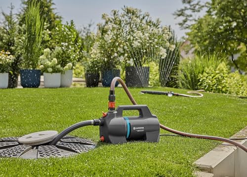 Gardena Gartenpumpe 4300 Silent: Sehr leise Bewässerungspumpe mit innovativem Gehäuse, Fördermenge 4300 l/h, 650 W Motor, doppeltes Dichtungssystem, stromsparend und wasserfest (9056-20) – Bild 6