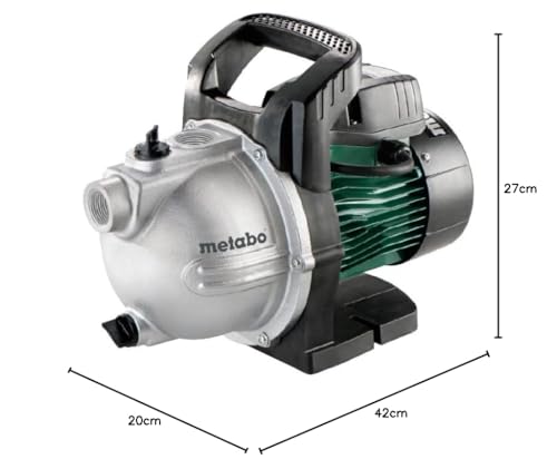Metabo Gartenpumpe P 4000 G (600964000) Karton, Nennaufnahmeleistung: 1100 W, Max. Fördermenge: 4000 l/h, Max. Förderhöhe: 46 m – Bild 6