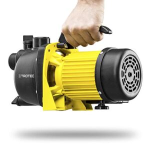 Alternative view of TROTEC Gartenpumpe TGP 1000 E – Pumpe mit Leistung 3300 l/h, 1000 W – Förderdruck 4,2 bar, Förderhöhe 42 m, Ansaughöhe bis zu 7 m, Wasserpumpe für Regenfässer, Zisternen, Gartenteiche