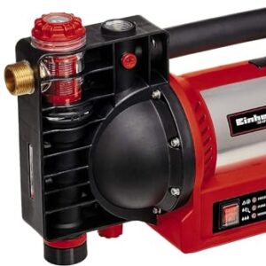 Einhell Gartenpumpe GE-GP 1246 N FS (1.200 Watt, 4.6 l/h, 5 bar Förderdruck, Wasserfüll-/Schmutz-/Sauganzeige, Trockenlaufsicherung, Brüh-/Thermoschutz, Flow-Sensor m. LED, Rückschlagventil)