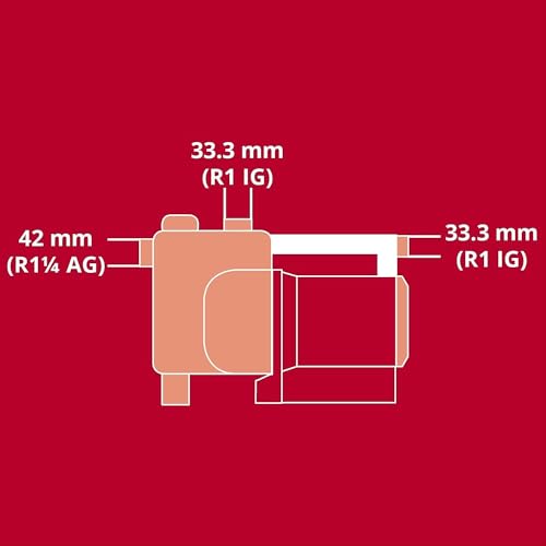 Einhell Gartenpumpe GE-GP 1246 N FS (1.200 Watt, 4.6 l/h, 5 bar Förderdruck, Wasserfüll-/Schmutz-/Sauganzeige, Trockenlaufsicherung, Brüh-/Thermoschutz, Flow-Sensor m. LED, Rückschlagventil) – Bild 12