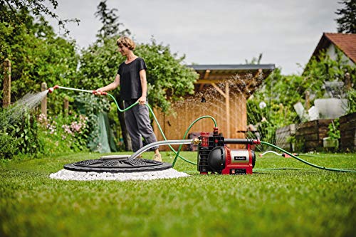 Einhell Gartenpumpe GE-GP 1246 N FS (1.200 Watt, 4.6 l/h, 5 bar Förderdruck, Wasserfüll-/Schmutz-/Sauganzeige, Trockenlaufsicherung, Brüh-/Thermoschutz, Flow-Sensor m. LED, Rückschlagventil) – Bild 2