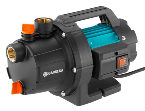 Gardena Gartenpumpe 3700/4 P Basic: Bewässerungspumpe mit 3700 l/h Fördermenge, Leistung 800 W, langlebig dank Edelstahlwelle, Kunststoffgehäuse, Regneranschluss möglich (9015-47)