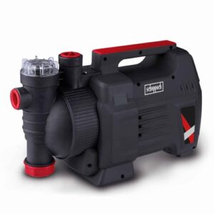 Scheppach Gartenpumpe GP1100JET Hauswasserpume | 1000W - 3800l/h Fördermenge | 3,6 bar Förderdruck | 8m Ansaughöhe - 36m Förderhöhe | inkl. Tragegriff | Brunnenpumpe Bewässerungspumpe Regenwasser