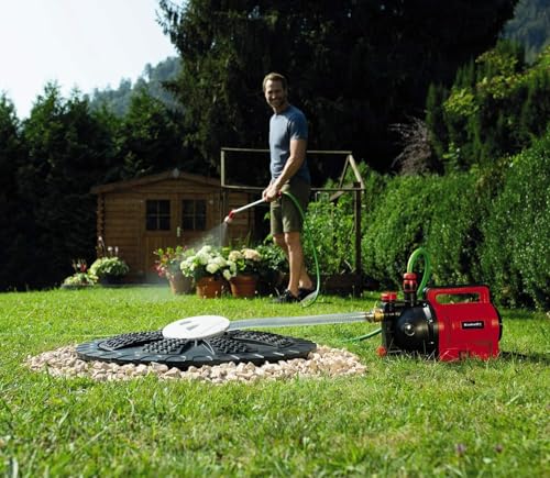 Einhell Gartenpumpe GC-GP 1045 (1.050 W, max. 4500 L/h, max. Förderhöhe 48 m, Wasserfüllanzeige, Wassereinfüllöffnung /-ablassschraube, Frostschutz, Thermoschutz) – Bild 2