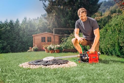 Einhell Gartenpumpe GC-GP 1045 (1.050 W, max. 4500 L/h, max. Förderhöhe 48 m, Wasserfüllanzeige, Wassereinfüllöffnung /-ablassschraube, Frostschutz, Thermoschutz) – Bild 3