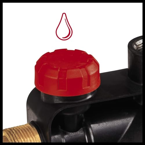 Einhell Gartenpumpe GC-GP 1045 (1.050 W, max. 4500 L/h, max. Förderhöhe 48 m, Wasserfüllanzeige, Wassereinfüllöffnung /-ablassschraube, Frostschutz, Thermoschutz) – Bild 6