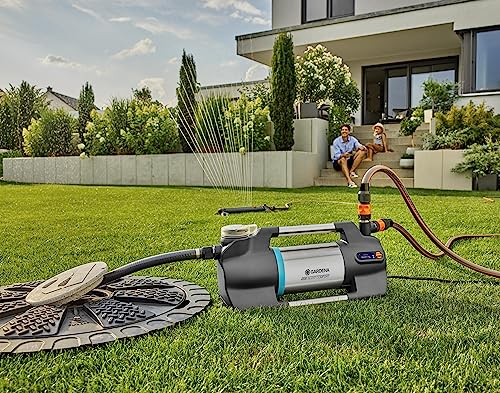 Gardena Gartenpumpe 6500 SilentComfort: Extra leise Bewässerungspumpe via App steuerbar, Fördermenge 6500 l/h, Trockenlaufsicherung, rostfreier Edelstahl, stromsparend und wasserfest (9059-20) – Bild 5