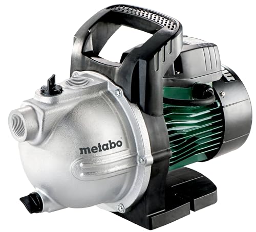 metabo Gartenpumpe P 2000 G – 600962000 – Bewässerungspumpe mit 2000 l/h Fördermenge – Ideal für 1-2 Regner – 450 W, 3 bar, 30 m Förderhöhe