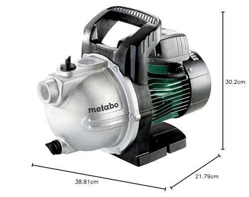 metabo Gartenpumpe P 2000 G – 600962000 – Bewässerungspumpe mit 2000 l/h Fördermenge – Ideal für 1-2 Regner – 450 W, 3 bar, 30 m Förderhöhe – Bild 6