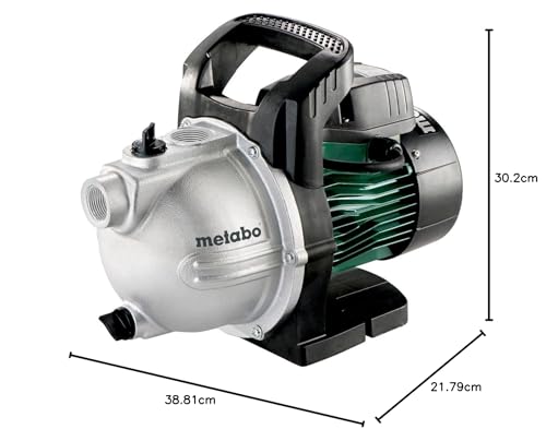 Metabo Gartenpumpe P 3300 G (600963000) Karton, Nennaufnahmeleistung: 900 W, Max. Fördermenge: 3300 l/h, Max. Förderhöhe: 45 m – Bild 6