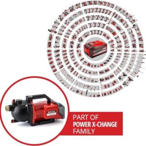 Alternative view of Einhell Akku-Gartenpumpe AQUINNA 36/30 Power X-Change (2 x 18V, 2-Stufen ECO-Schalter, Wassereinfüll- und Ablassschraube, Thermoschutz, Tragegriff, ohne Akkus und Ladegerät)