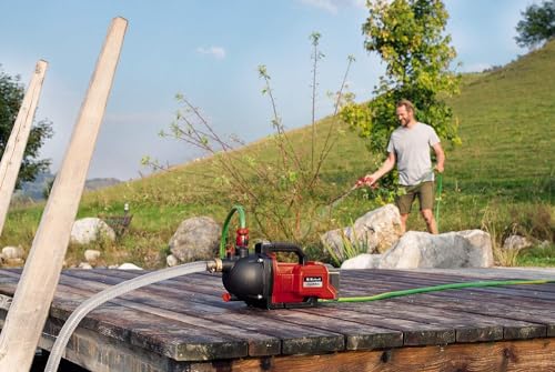 Einhell Akku-Gartenpumpe AQUINNA 36/30 Power X-Change (2 x 18V, 2-Stufen ECO-Schalter, Wassereinfüll- und Ablassschraube, Thermoschutz, Tragegriff, ohne Akkus und Ladegerät) – Bild 4