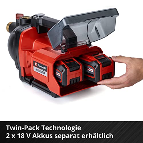 Einhell Akku-Gartenpumpe AQUINNA 36/30 Power X-Change (2 x 18V, 2-Stufen ECO-Schalter, Wassereinfüll- und Ablassschraube, Thermoschutz, Tragegriff, ohne Akkus und Ladegerät) – Bild 6