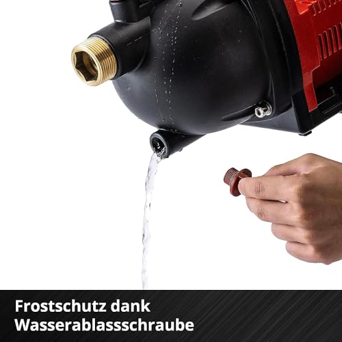 Einhell Akku-Gartenpumpe AQUINNA 36/30 Power X-Change (2 x 18V, 2-Stufen ECO-Schalter, Wassereinfüll- und Ablassschraube, Thermoschutz, Tragegriff, ohne Akkus und Ladegerät) – Bild 7