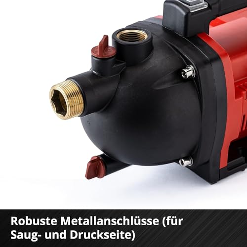 Einhell Akku-Gartenpumpe AQUINNA 36/30 Power X-Change (2 x 18V, 2-Stufen ECO-Schalter, Wassereinfüll- und Ablassschraube, Thermoschutz, Tragegriff, ohne Akkus und Ladegerät) – Bild 8