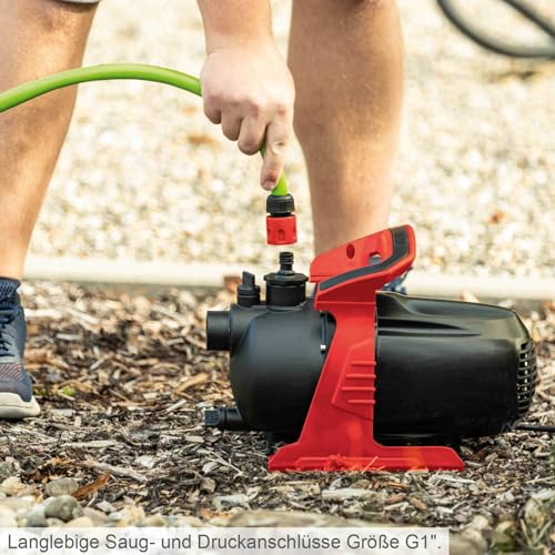 Scheppach Gartenpumpe GP600S Teichpumpe | 600W | 3000 L/h Fördermenge | 3,5 bar Förderdruck | 8m Ansaughöhe | 35m Förderhöhe | inkl. Zubehör – Bild 4