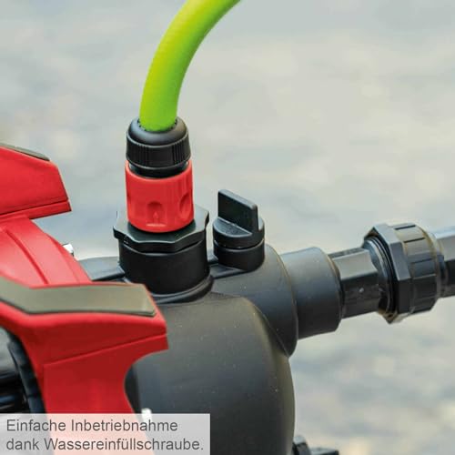 Scheppach Gartenpumpe GP600S Teichpumpe | 600W | 3000 L/h Fördermenge | 3,5 bar Förderdruck | 8m Ansaughöhe | 35m Förderhöhe | inkl. Zubehör – Bild 5