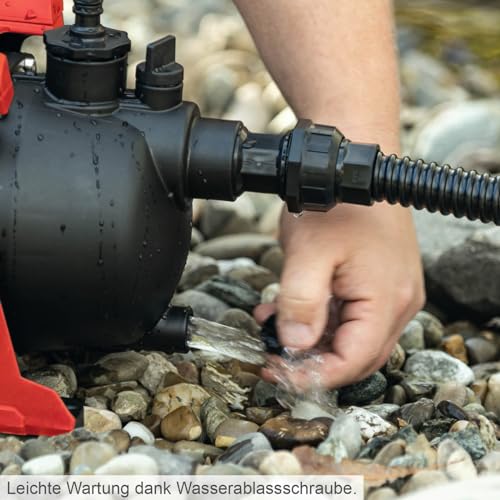 Scheppach Gartenpumpe GP600S Teichpumpe | 600W | 3000 L/h Fördermenge | 3,5 bar Förderdruck | 8m Ansaughöhe | 35m Förderhöhe | inkl. Zubehör – Bild 6
