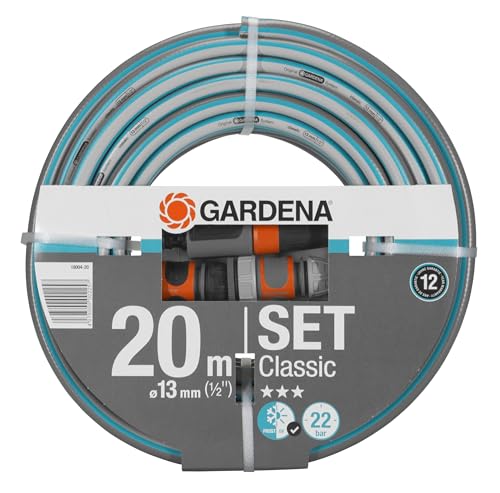 Gardena Gartenpumpe 4200 Silent Set: Sehr leise, innovative Bewässerungspumpe mit 3,5 m Sauggarnitur und 20 m Classic Schlauch, Fördermenge 4200 l/h, 600 W Motor, wasserfest, stromsparend (9055-20) – Bild 7