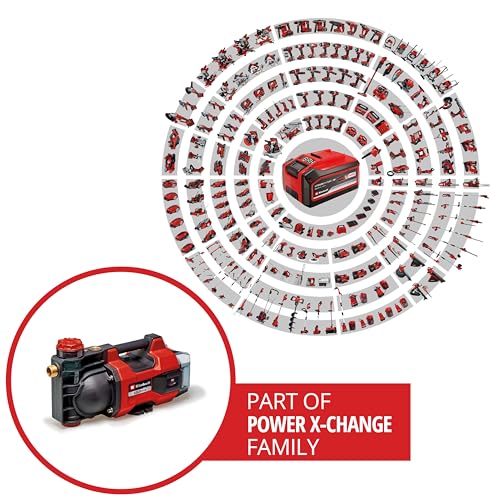 Einhell Akku-Gartenpumpe AQUINNA 36/34 Power X-Change (36 V, max. 3400 L/h Fördermenge, max. 37 m Förderhöhe, Leistungsstufenschalter, Überlast- & Frostschutz, ohne Akku) – Bild 2