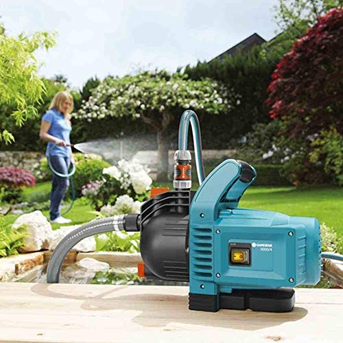Gardena 01717-61 Gartenpumpe 3000/4 SET, 600 W, türkis, schwarz, Orange – Bild 2