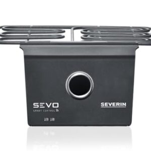 SEVERIN SEVO SMART CONTROL Upgrade Kit für SEVO Elektrogrill, smartes Grill-Modul mit App-Steuerung und OLED Display, für Balkon Grill mit Slow Cooking Option, Schwarz, ZB 8194