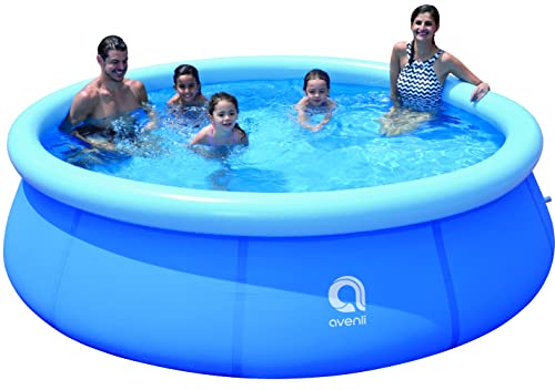 Avenli Jilong Selbststehender Pool Marin Blau Rund Blau 300x76cm Hellblau – Bild 2