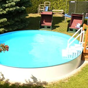Stahlwandpool Komplettset Fun-Zon 4,00 x 1,50m, Rundbecken