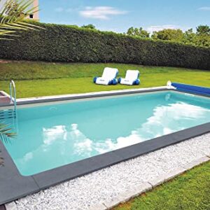 KWAD Styropor Pool Gran Canaria mit Edelstahlleiter 700 x 350 x 150 cm Sand
