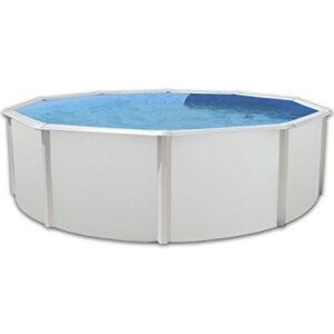 QP Pool Produkte Circular mit Spalten 350 x 120, Monobloc 300 und lackiert 8 Trittleiter, Stahl, 125 x 355 x 355 cm, ptc503512 m