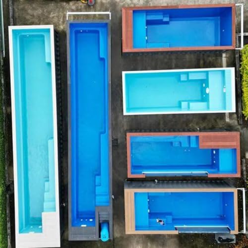 CMOLVUR Professioneller großer Gebäude-Familie, 4,5 m, 12,2 m, 6,1 m, Versandbehälter, Pool, Fiberglas, oberirdisches Schwimmen für Erwachsene – Bild 6