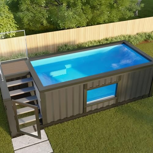 CMOLVUR Outdoor Große Größe FRP 6,1 m 12,2 m Fiberglas vorgefertigtes Pool-Design oberirdischer Versandbehälter Schwimmen