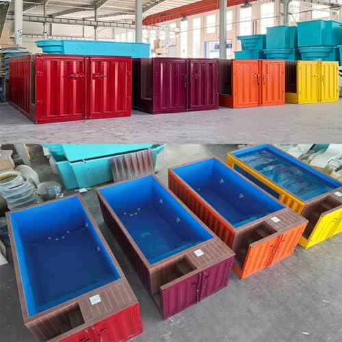 CMOLVUR Outdoor Große Größe FRP 6,1 m 12,2 m Fiberglas vorgefertigtes Pool-Design oberirdischer Versandbehälter Schwimmen – Bild 4