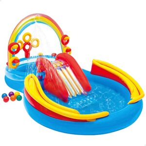 Intex Rainbow Ring Play Center - Kinder Aufstellpool - Planschbecken - 297 x 193 x 135 cm - Für 3 Jahre 57453NP Mehrfarbig 297x193x135 cm